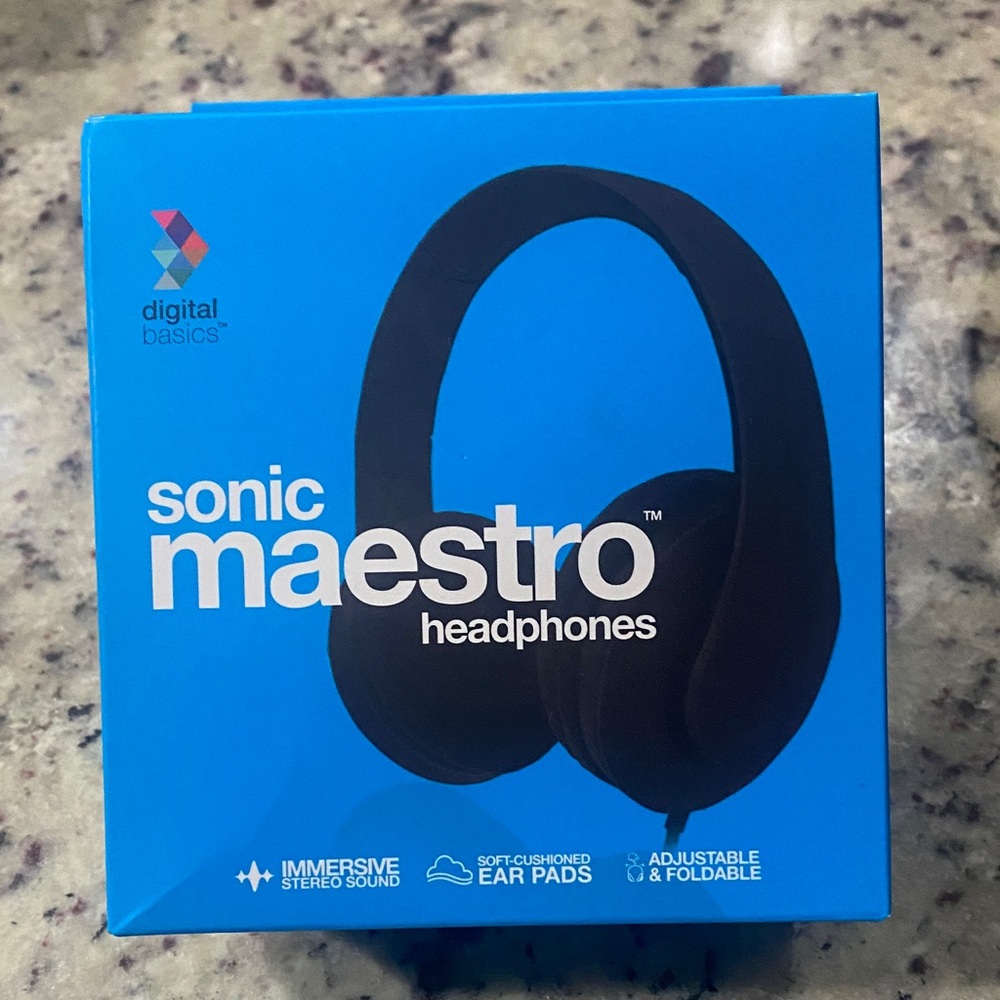 New Digital Basics Sonic Maestro Over-Ear Headphones - Black
